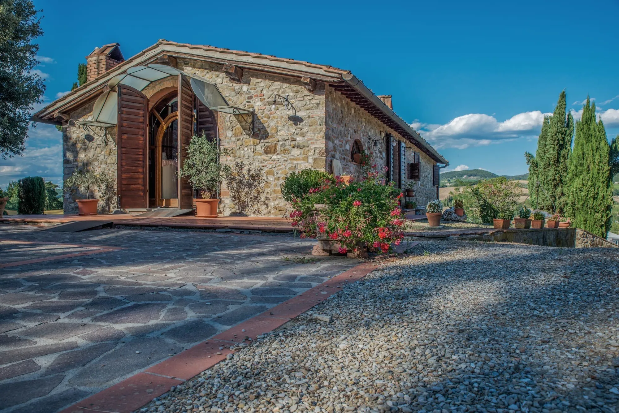 Splendido giardino nel Chianti